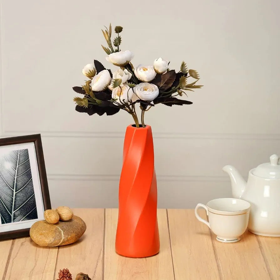 SATYAM KRAFT 2 Pcs Artificial Rose Flower Sticks | Decorative Items for Home Decor, Room, Living Room, Table Centerpiece, Balcony, Office | Perfect for Wedding, Birthday, Enagagement
